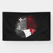 Malta-Flagge Banner (Horizontal)