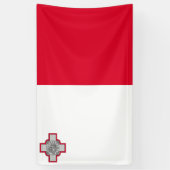Malta-Flagge Banner (Vertikal)