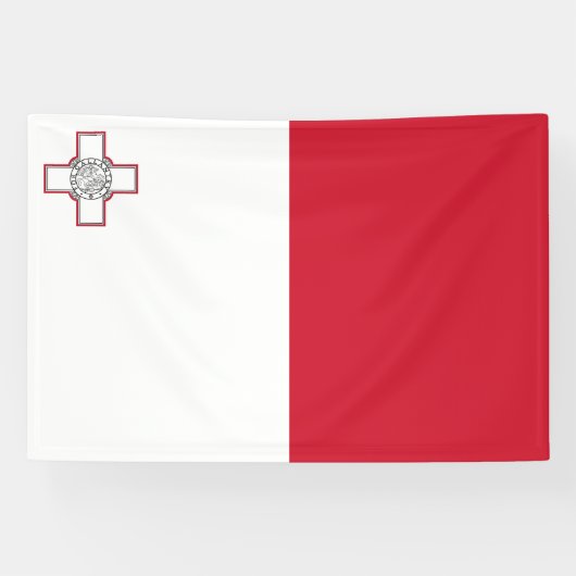 Malta-Flagge Banner (Horizontal)