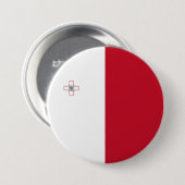 Malta-Flagge Button (Vorne & Hinten)
