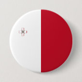 Malta-Flagge Button (Vorderseite)