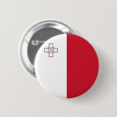 Malta-Flagge Button (Vorne & Hinten)