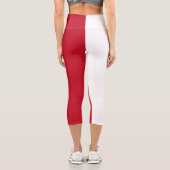 Malta-Flagge Capri Leggings (Rückseite)