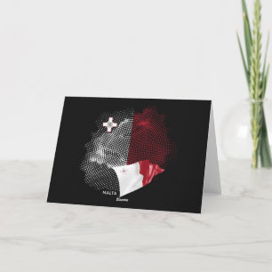 Malta-Flagge Dankeskarte