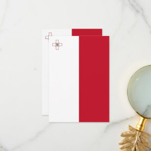 Malta-Flagge Dankeskarte