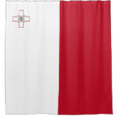 Malta-Flagge Duschvorhang (Vorderseite)