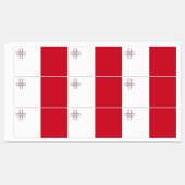 Malta-Flagge Etiketten (Blatt)