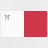 Malta-Flagge Etiketten (Design 1)