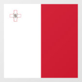 Malta-Flagge Fensteraufkleber (Blatt)