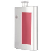 Malta-Flagge Flachmann (Links)