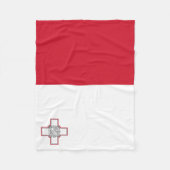 Malta-Flagge Fleecedecke (Vorderseite)