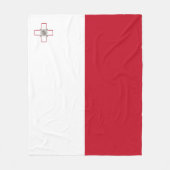 Malta-Flagge Fleecedecke (Vorderseite)