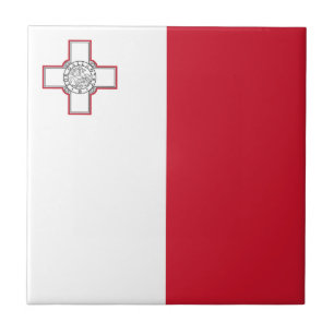 Malta-Flagge Fliese
