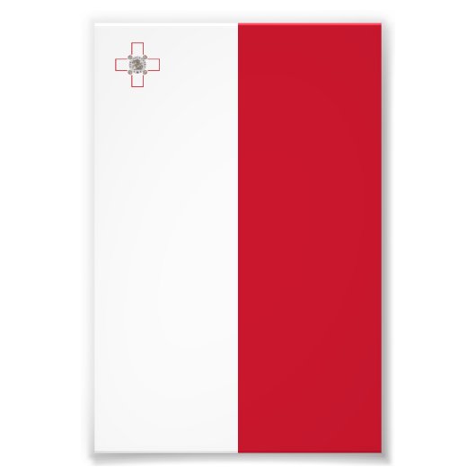 Malta-Flagge Fotodruck (Vorne)