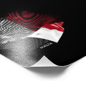 Malta-Flagge Fotodruck (Ecke)