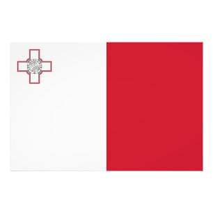 Malta-Flagge Fotodruck