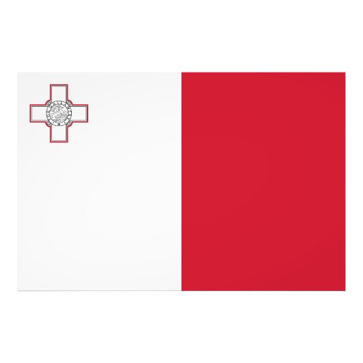 Malta-Flagge Fotodruck (Vorne)