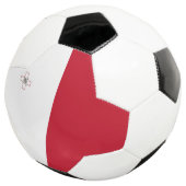 Malta-Flagge Fußball (Dreiviertel)