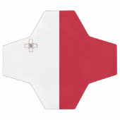 Malta-Flagge Fußball (Flach)