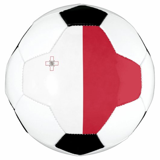 Malta-Flagge Fußball (Vorderseite)