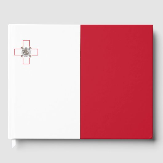 Malta-Flagge Gästebuch (Vorderseite)