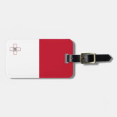 Malta-Flagge Gepäckanhänger (Vorderseite horizontal)