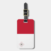 Malta-Flagge Gepäckanhänger (Vorderseite vertikal)