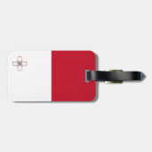 Malta-Flagge Gepäckanhänger (Rückseite horizontal)