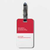 Malta-Flagge Gepäckanhänger (Rückseite vertikal)