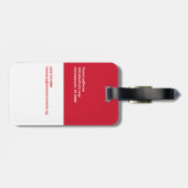 Malta-Flagge Gepäckanhänger (Rückseite horizontal)