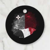 Malta-Flagge Geschenkanhänger (Rückseite)