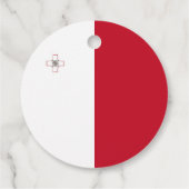 Malta-Flagge Geschenkanhänger (Rückseite)