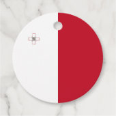Malta-Flagge Geschenkanhänger (Vorderseite)