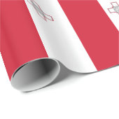 Malta-Flagge Geschenkpapier (Rolleneckpunkt)