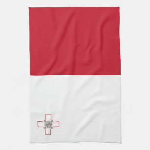 Malta-Flagge Geschirrtuch