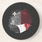 Malta-Flagge Getränkeuntersetzer (Vorne)