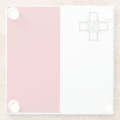 Malta-Flagge Glasuntersetzer (Rückseite)