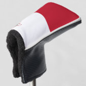 Malta-Flagge Golf Headcover (3/4 Vorderseite)