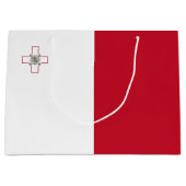 Malta-Flagge Große Geschenktüte (Vorderseite)