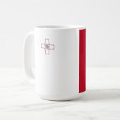 Malta-Flagge Kaffeetasse (Vorderseite Links)