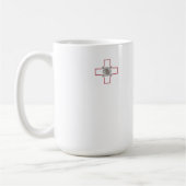 Malta-Flagge Kaffeetasse (Links)