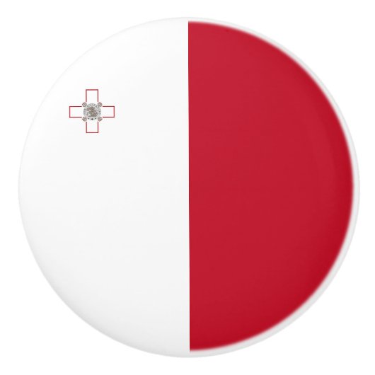 Malta-Flagge Keramikknauf (Vorderseite)
