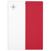 Malta-Flagge Klemmbrett (Rückseite)