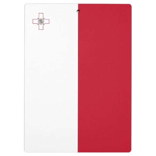 Malta-Flagge Klemmbrett (Rückseite)