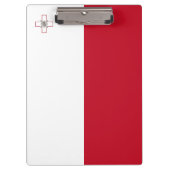 Malta-Flagge Klemmbrett (Vorderseite)