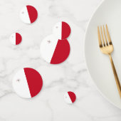 Malta-Flagge Konfetti (Gruppe)