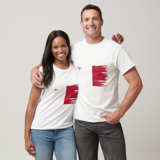 Malta Flagge - Kunst T-Shirt (Unisex)
