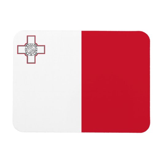 Malta-Flagge Magnet (Horizontal)