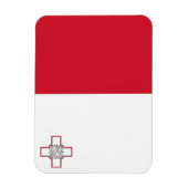 Malta-Flagge Magnet (Vertikal)