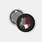 Malta-Flagge Magnet (Vorderseite/Rückseite)